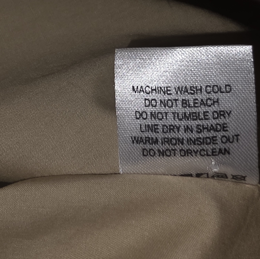 L'Academie Keem Mini Shirt Dress in Tan Drawstring Sz S - Picture 11 of 11